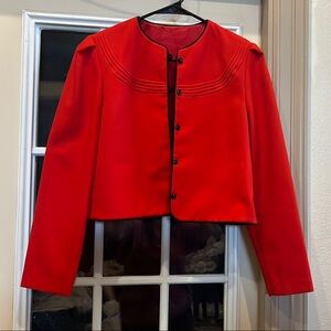 Elegant Red Women's Jacket